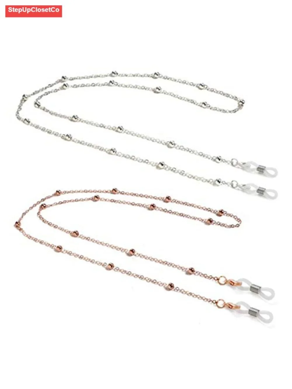 Adjustable Beaded Eyeglass Chain for Women, Eyewear Holder Cord for Reading